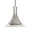 Besa Lighting Rio Cord Pendant, Silver Foil/Clear, Black Finish, 1x60W Incandescent 1JT-RIOSF-BK - alternate 1